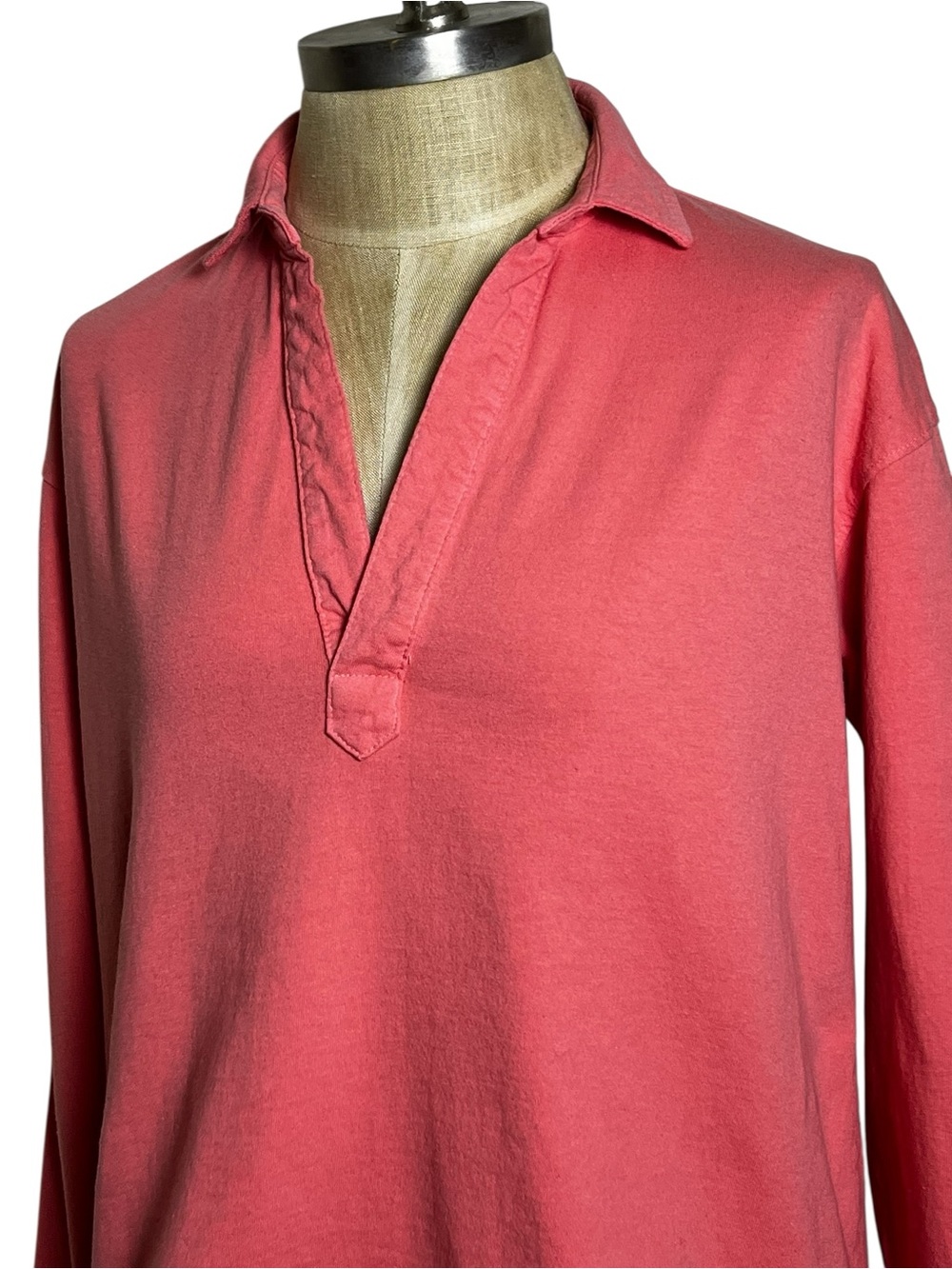 Frank & Eileen LAB Patrick Heritage Jersey Polo Tee Popover Coral Pink XS USA - Picture 7 of 13
